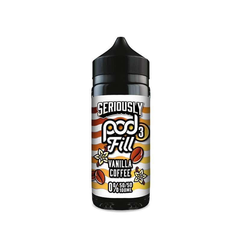 Doozy Vape Co Seriously Pod Fill 3 Vanilla Coffee 100ml Shortfill E-Liquid