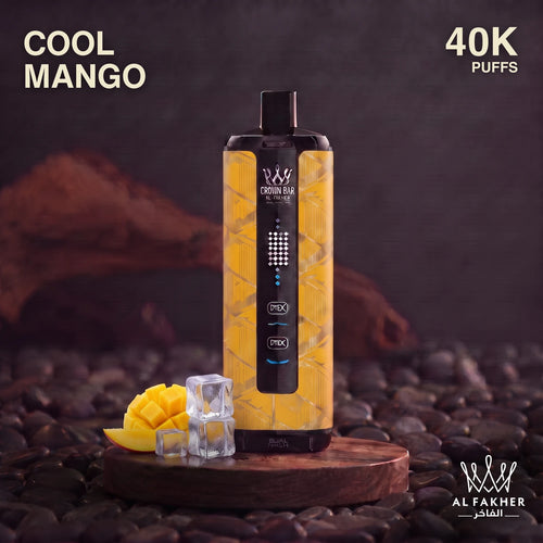 Al Fakher Crown Bar MegaMax 40K disposable vape - Cool Mango flavour