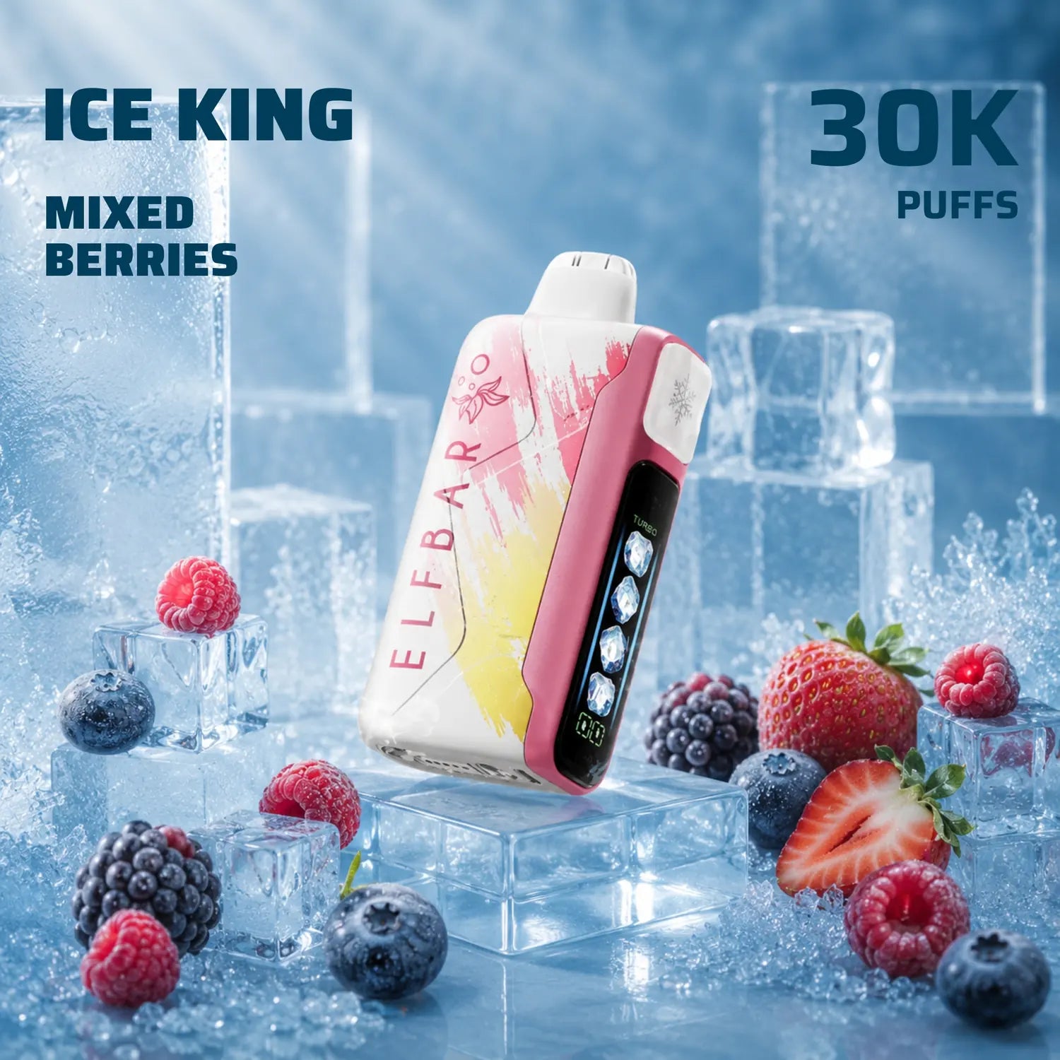 ELFBAR Ice King 30K disposable vape - Mixed Berries flavour