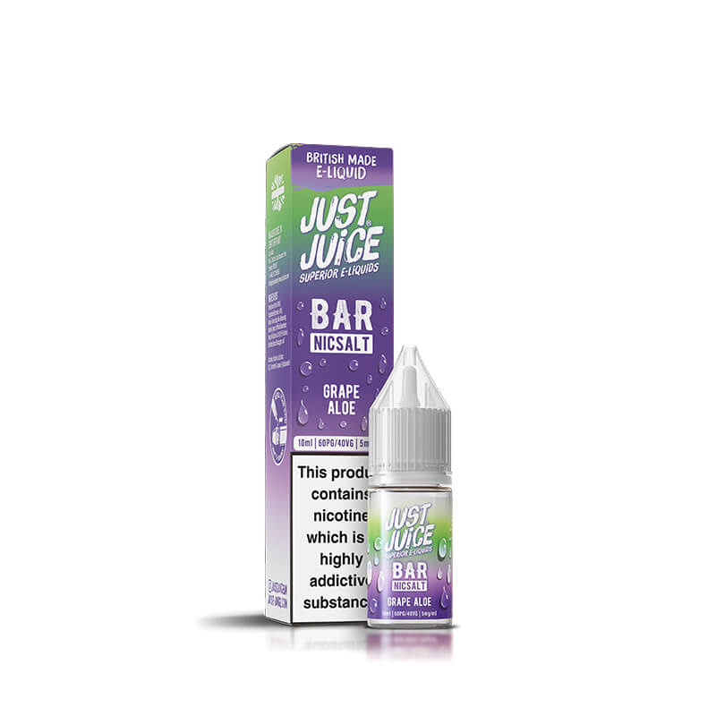 Just Juice Bar Range Grape Aloe 10ml Nic Salt E-Liquid