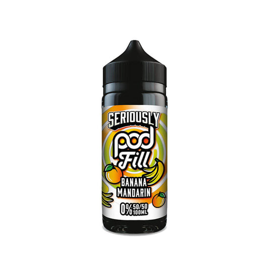 Doozy Vape Co Seriously Pod Fill Banana Mandarin 100ml Shortfill E-Liquid