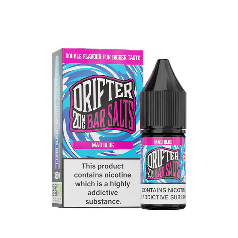 Drifter Bar Salts Mad Blue 10ml Nic Salt E-Liquid
