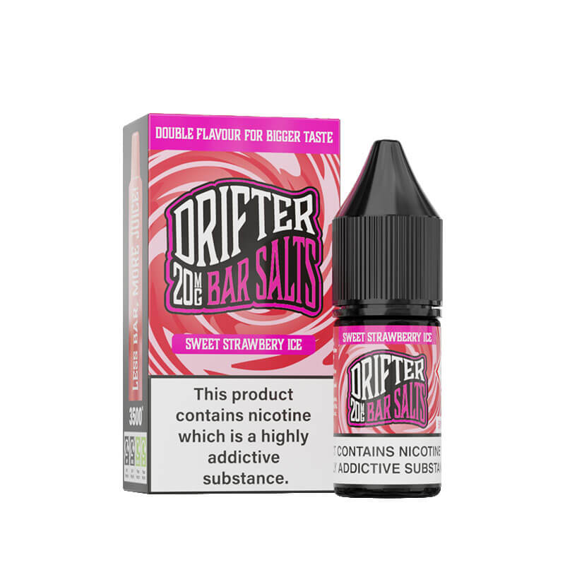Drifter Bar Salts Sweet Strawberry Ice 10ml Nic Salt E-Liquid
