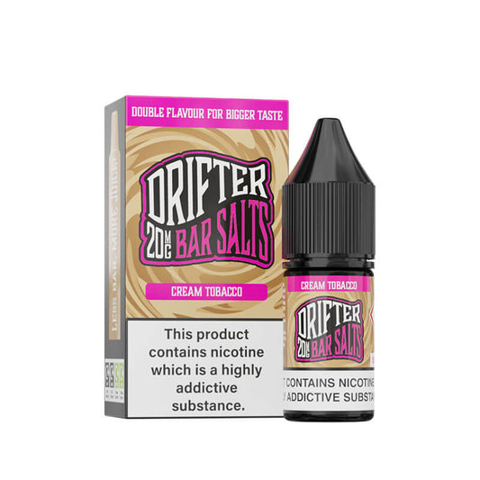 Drifter Bar Salts Cream Tobacco 10ml Nic Salt E-Liquid