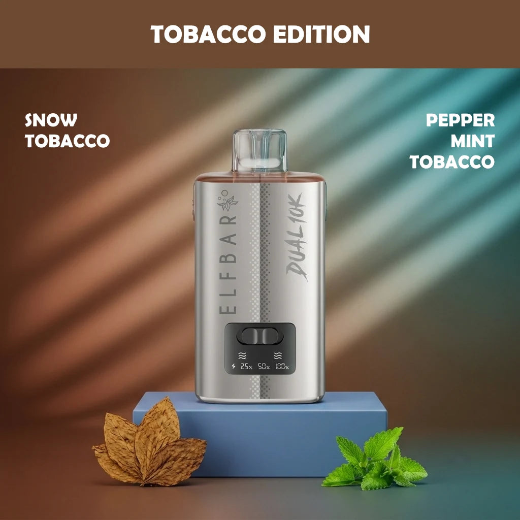 ELF BAR DUAL 10K disposable vape - Tobacco Edition flavour