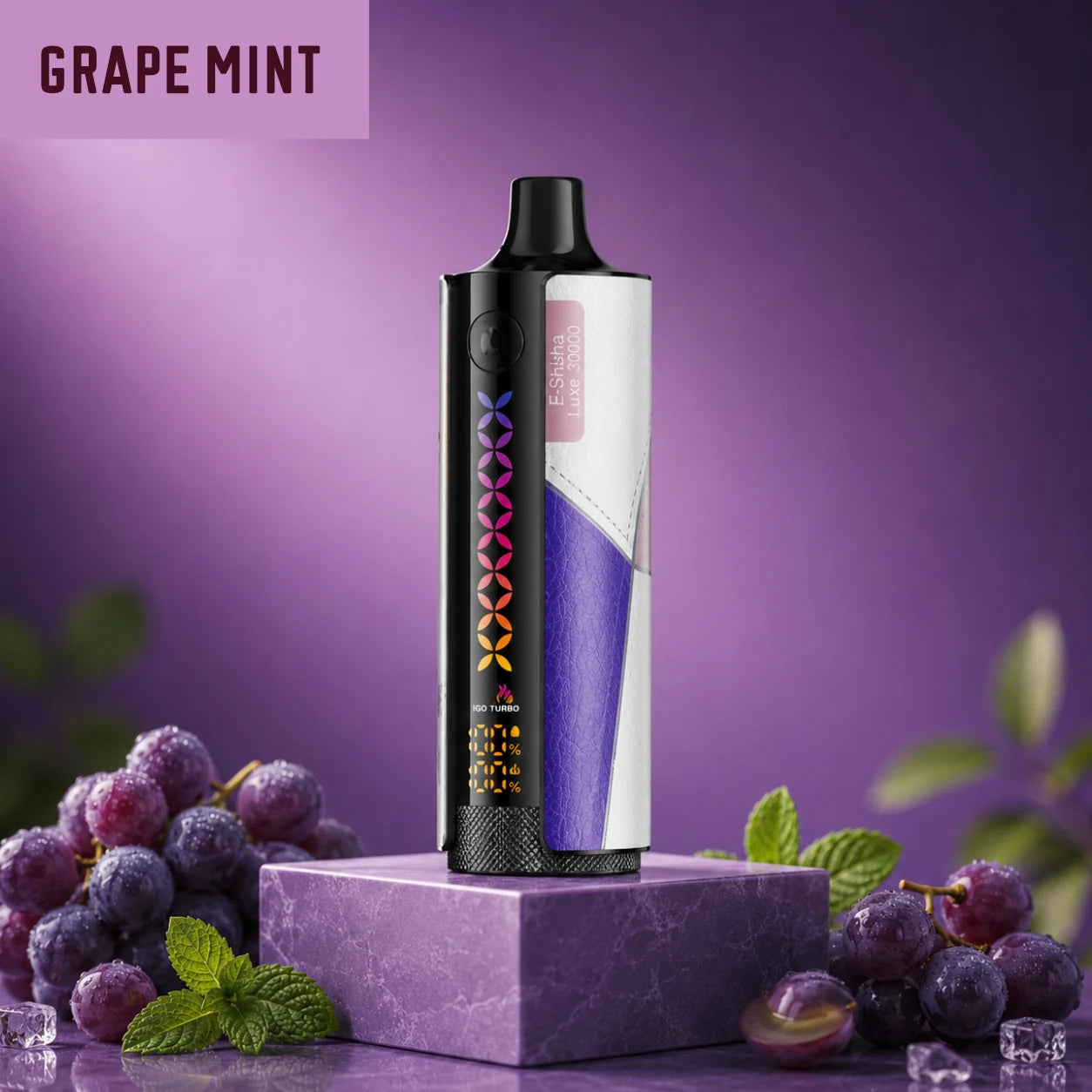 ELF BAR E-Shisha Luxe 30000 disposable vape - Grape Mint flavour
