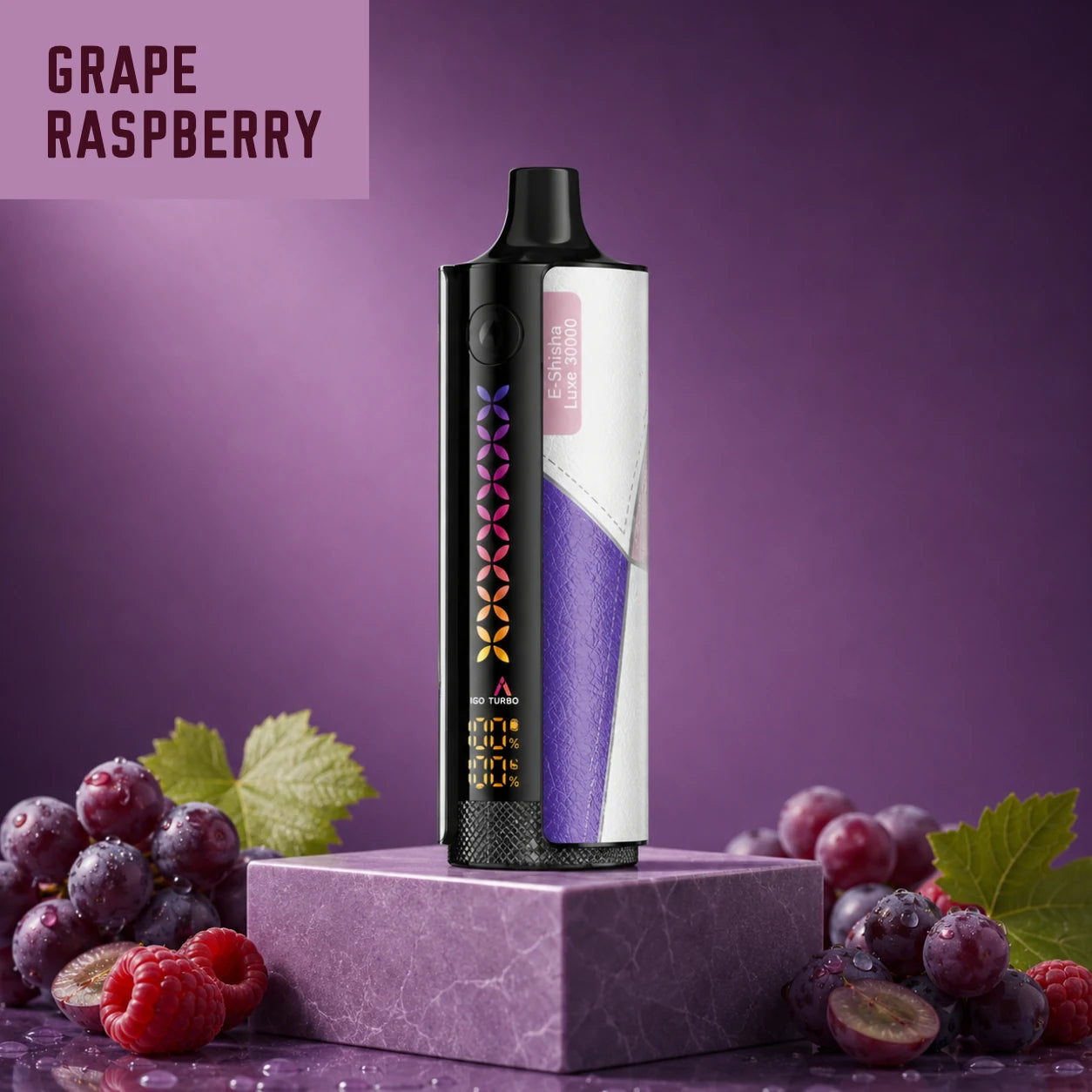 ELF BAR E-Shisha Luxe 30000 disposable vape - Grape Raspberry flavour
