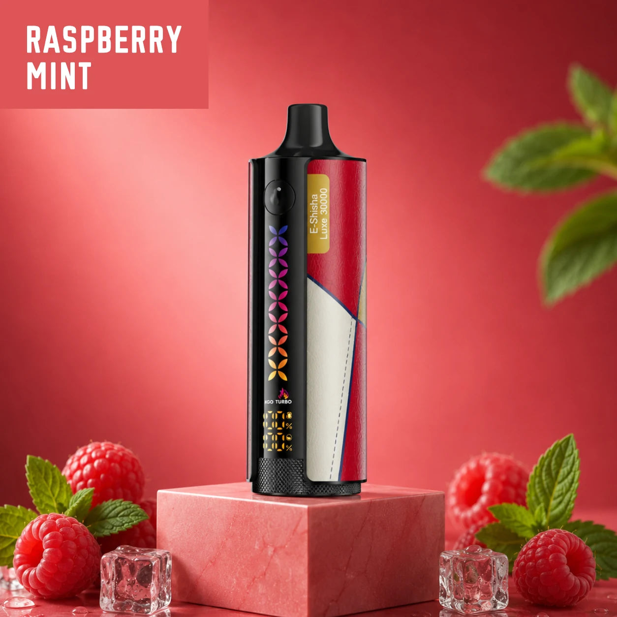 ELF BAR E-Shisha Luxe 30000 disposable vape - Raspberry Mint flavour