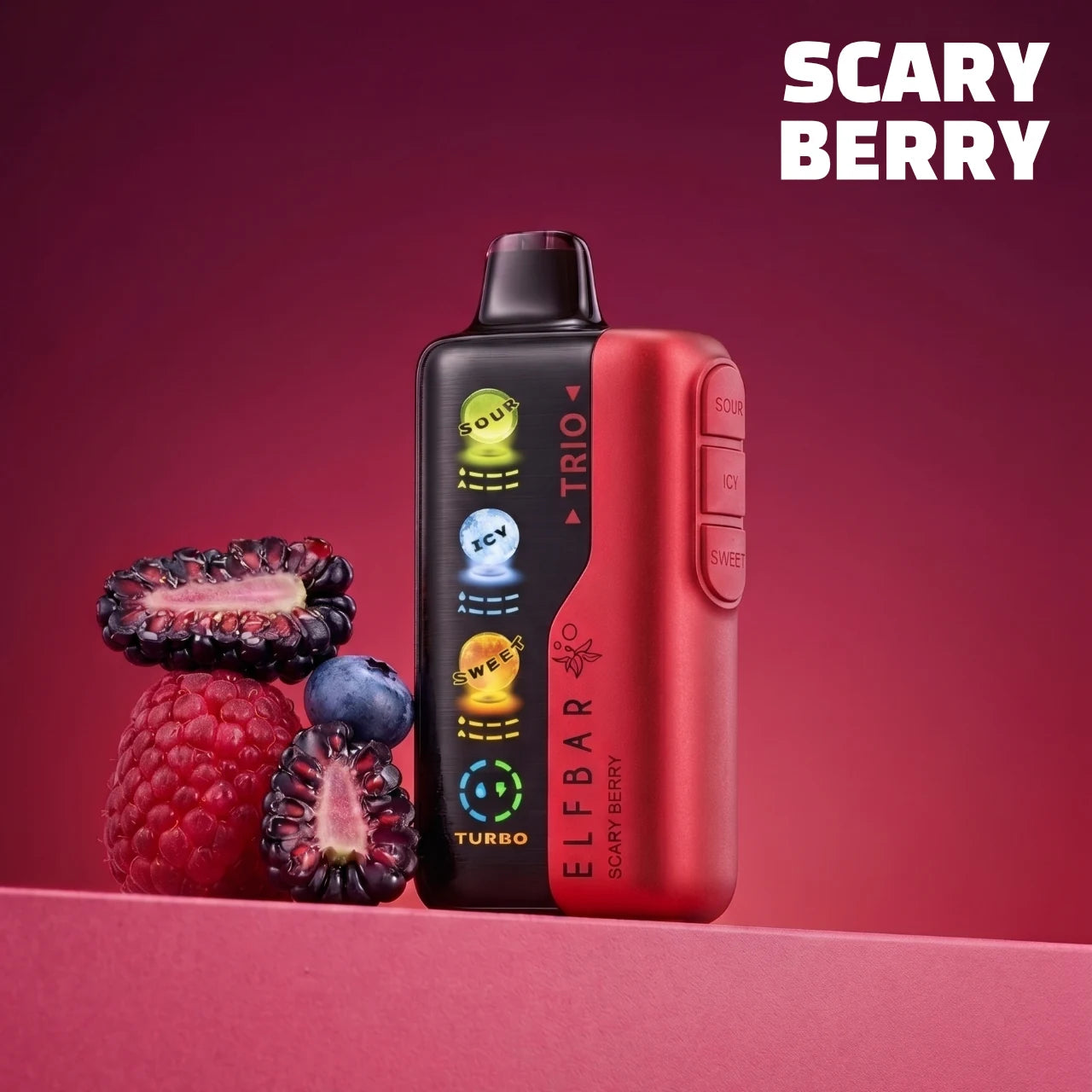 Elf Bar Trio 40000 disposable vape - Scary Berry flavour