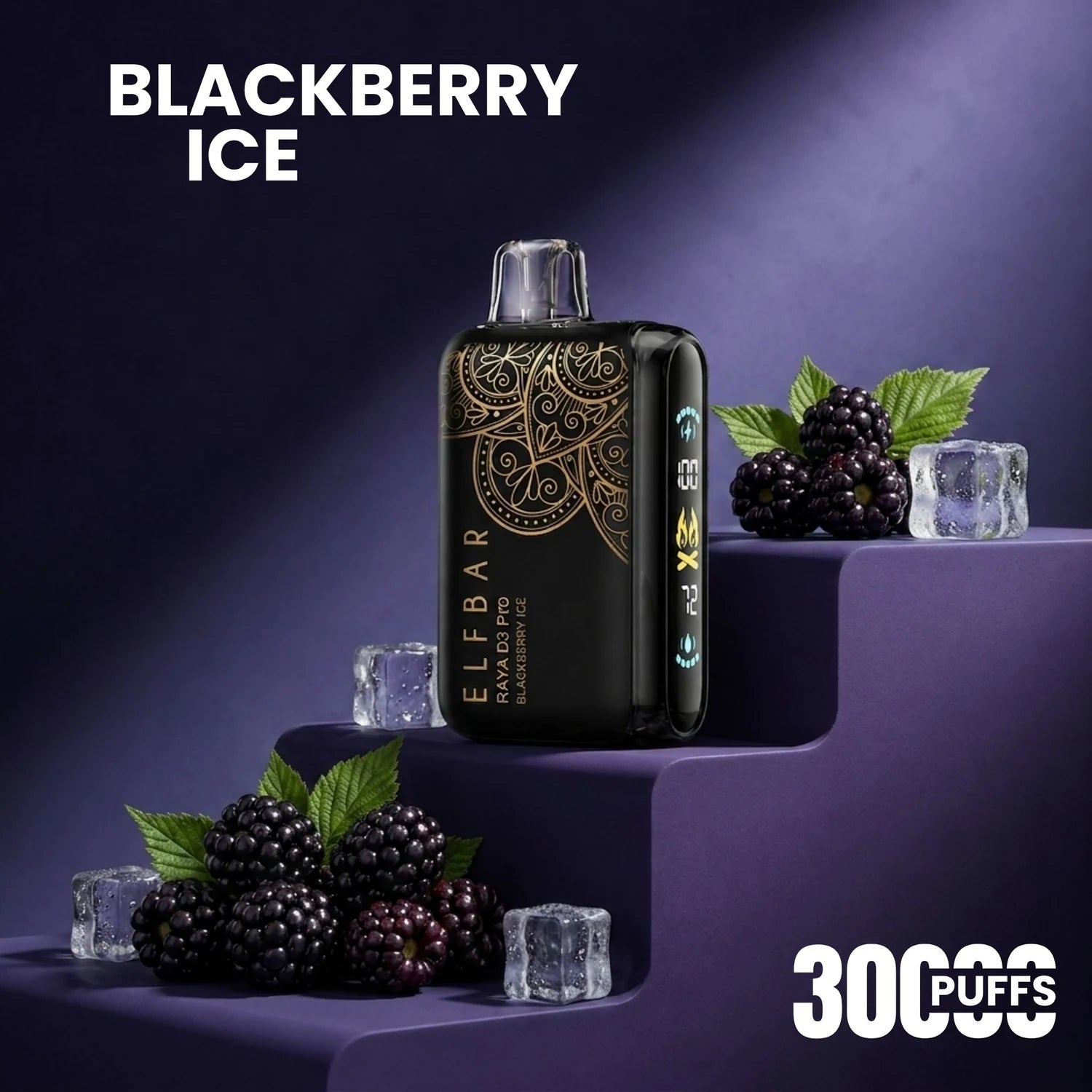 Elfbar D3 Pro - 30000 disposable vape - Blackberry Ice flavour