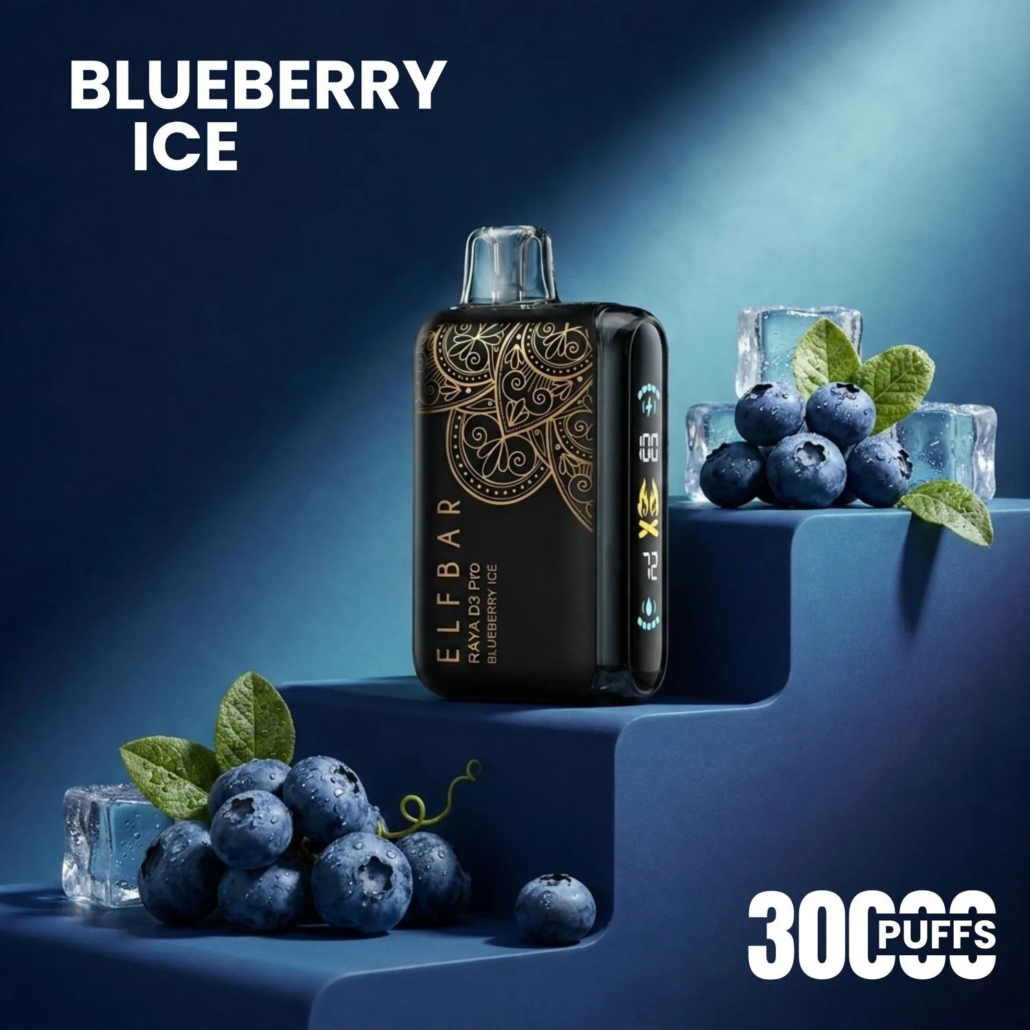 Elfbar D3 Pro - 30000 disposable vape - Blueberry Ice flavour