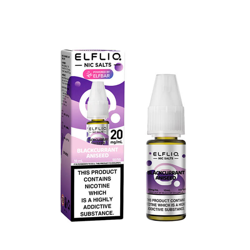 Elf Bar ElfLiq Blackcurrant Aniseed 10ml Nic Salt E-Liquid