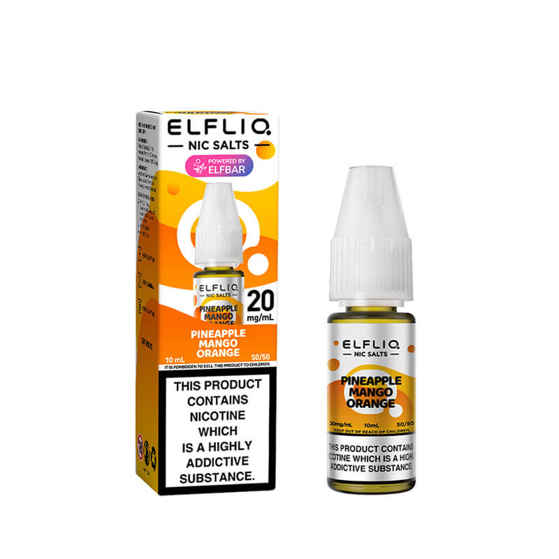 Elf Bar ElfLiq Pineapple Mango Orange 10ml Nic Salt E-Liquid