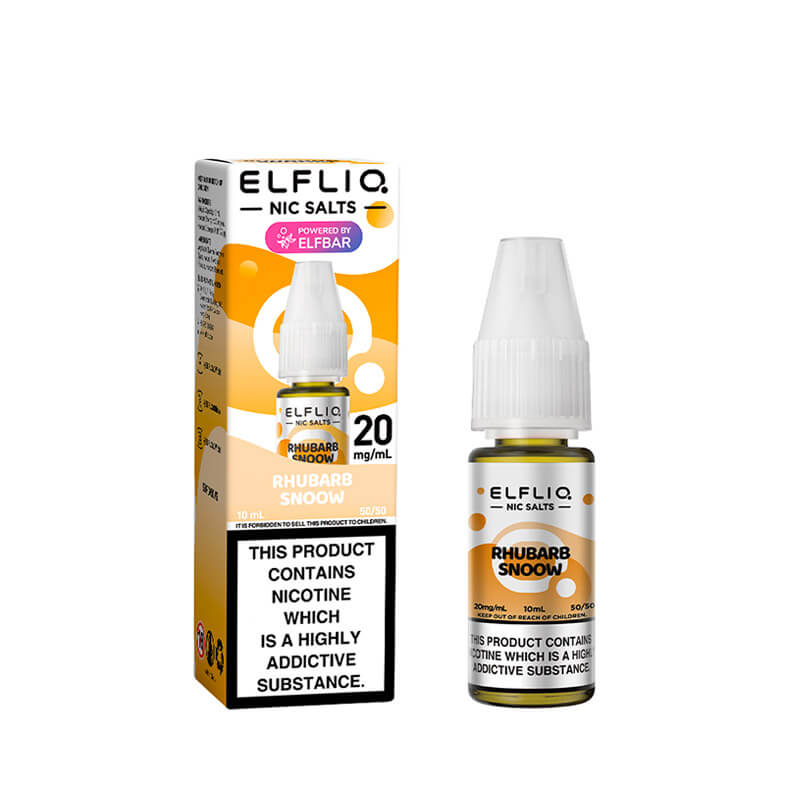 Elf Bar ElfLiq Rhubarb Snoow 10ml Nic Salt E-Liquid
