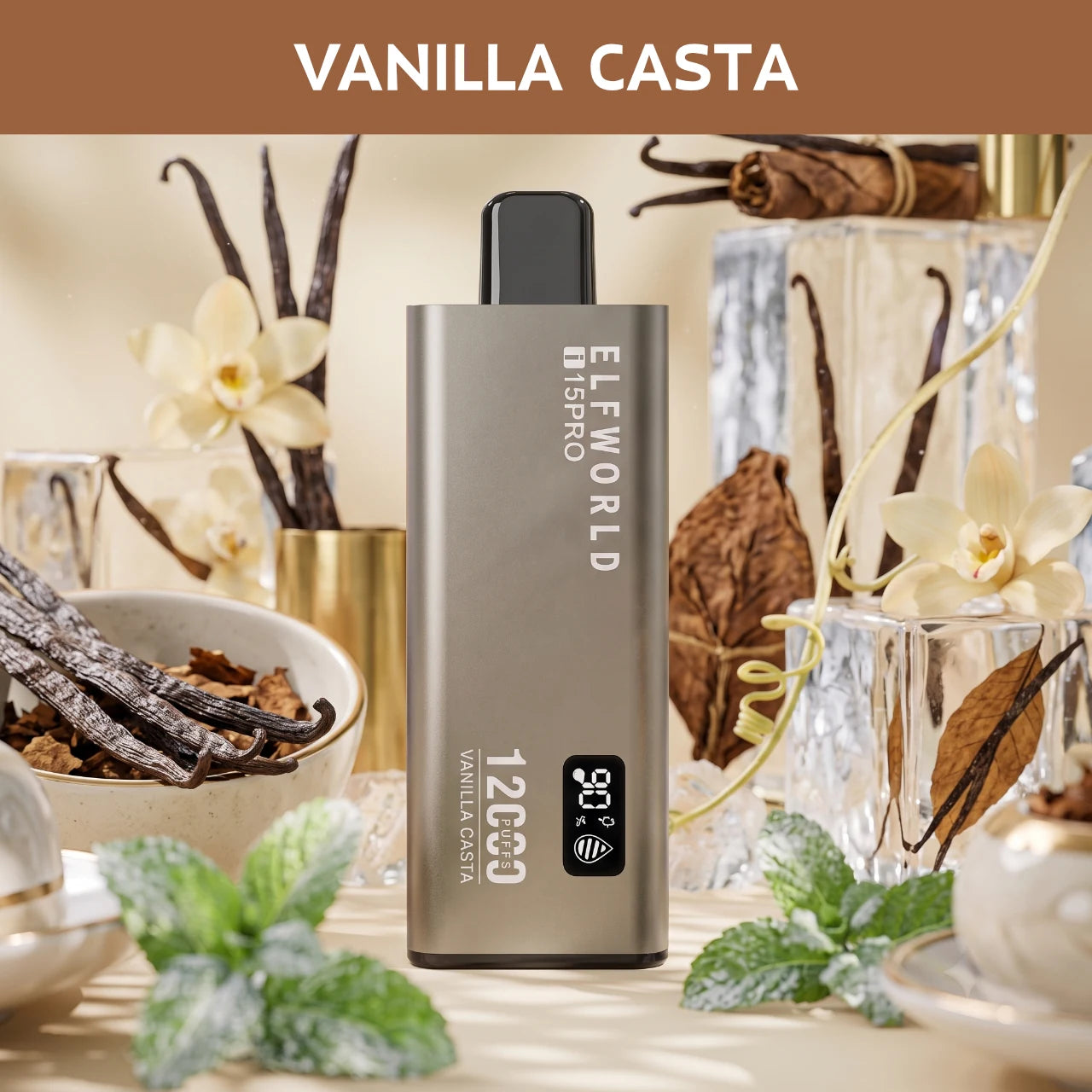 ELFWORLD i15PRO – 12000 disposable vape - Vanilla flavour