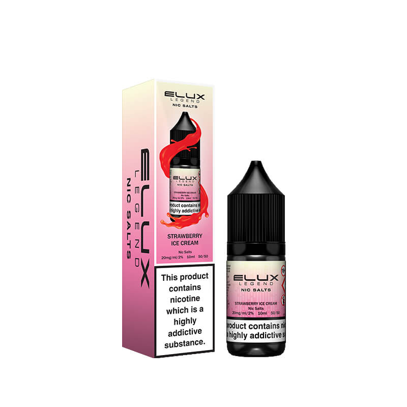 Elux Legend Strawberry Ice Cream Nic Salt E-Liquid 10ml