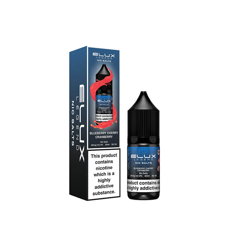 Elux Legend Blueberry Cherry Cranberry Nic Salt E-Liquid 10ml