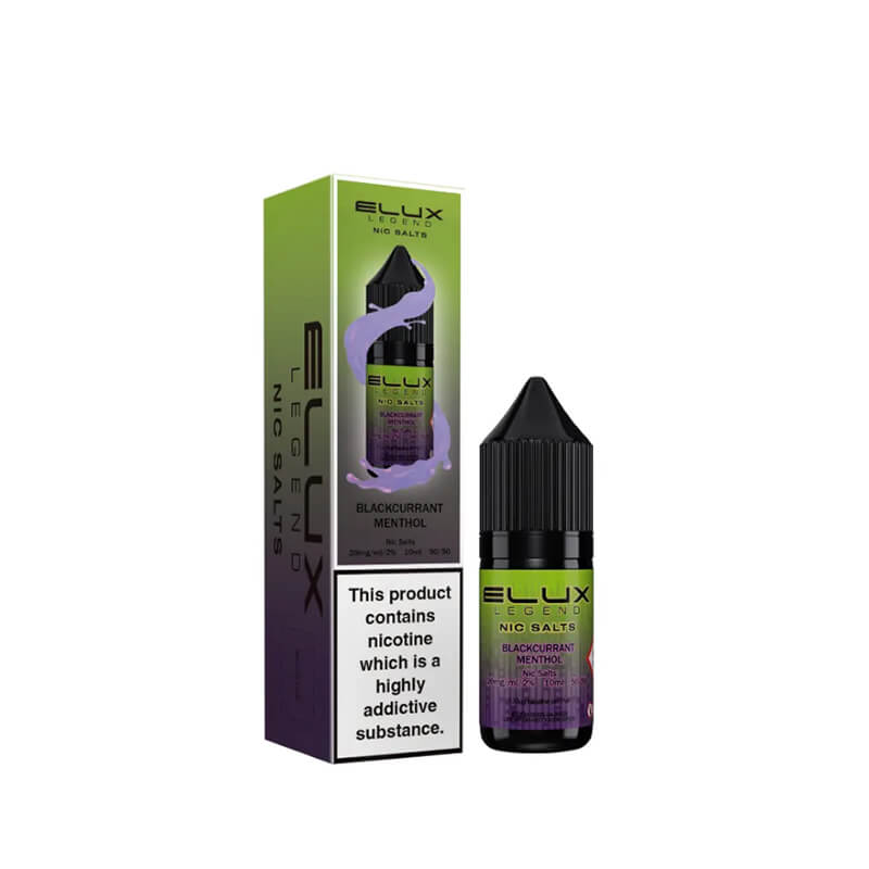 Elux Legend Blackcurrant Menthol Nic Salt E-Liquid 10ml