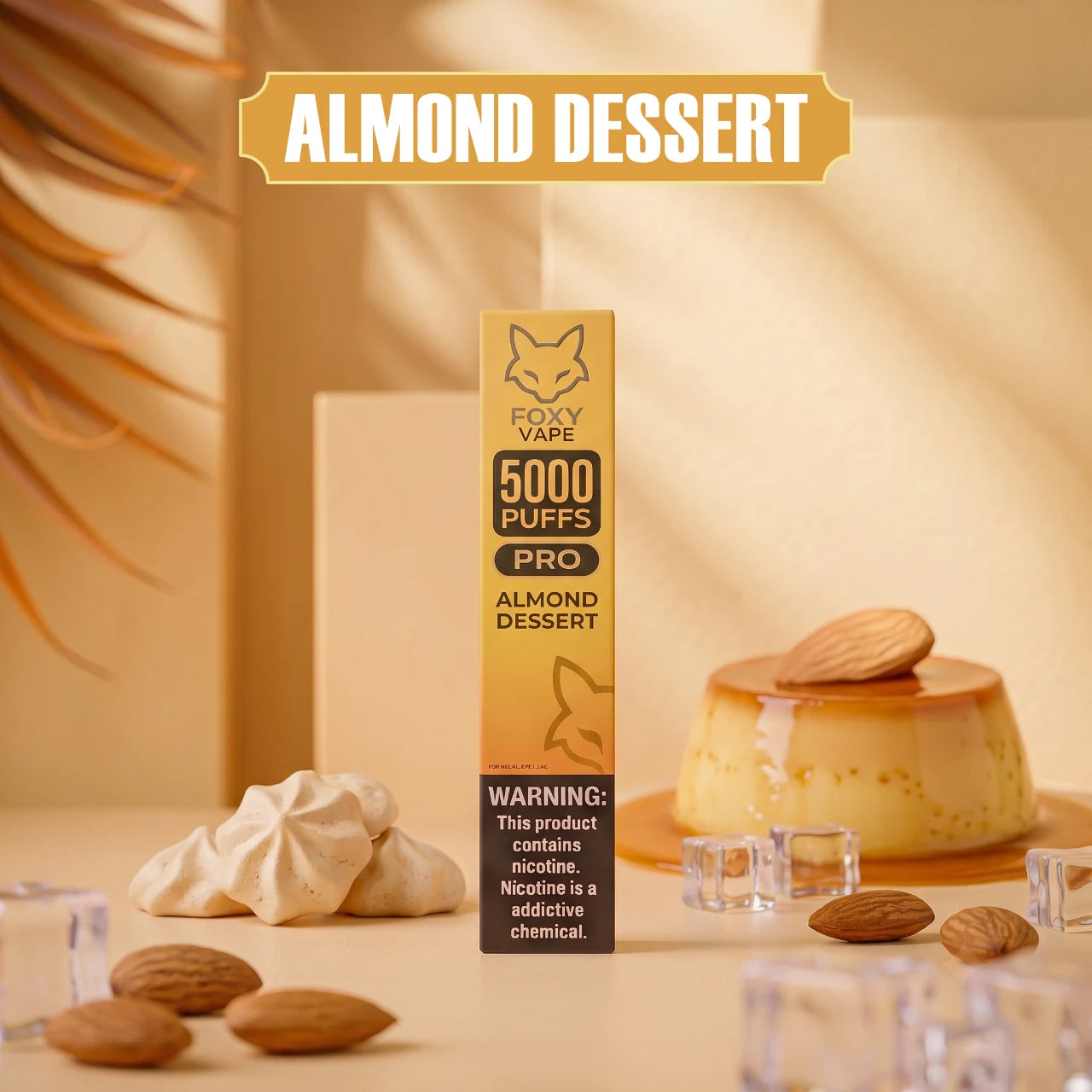 Foxy Pro - 5000 disposable vape - Almond Dessert flavour