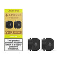 Gold Bar Apollo Lemon Lime Prefilled Vape Pods 20mg - 2 Pods
