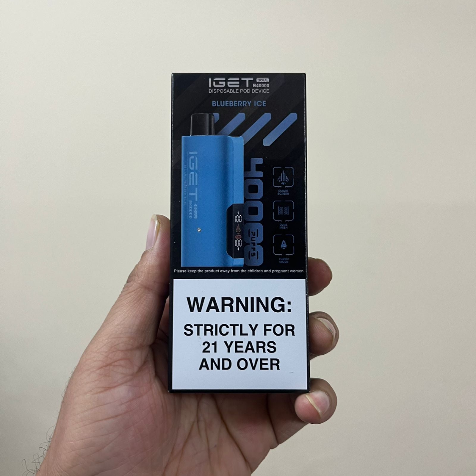 iGET SOUL B40000 Vape – 40,000 Puffs | Dual Modes + Smart Screen
