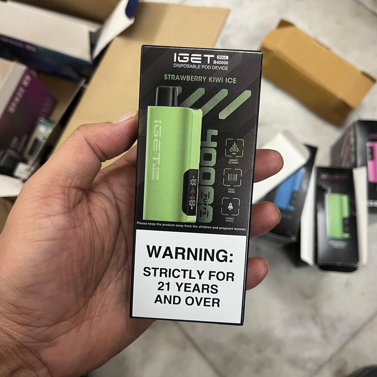 iGET SOUL B40000 Vape – 40,000 Puffs | Dual Modes + Smart Screen