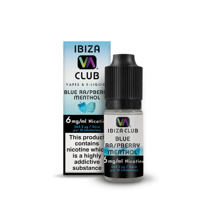 Ibiza Club Blue Raspberry Menthol 50/50  E-Liquid - 6mg