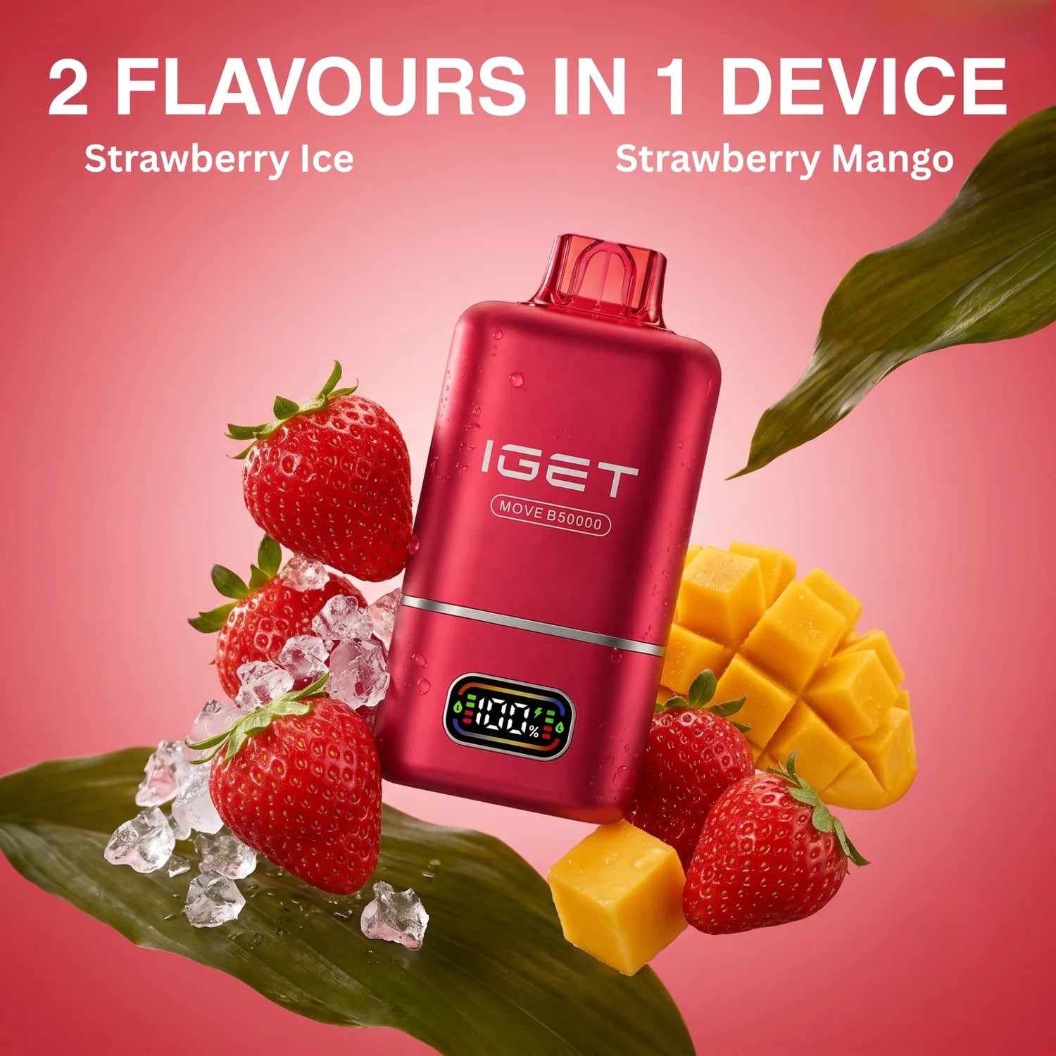 IGET Move 50K disposable vape - Strawberry Ice Mango flavour