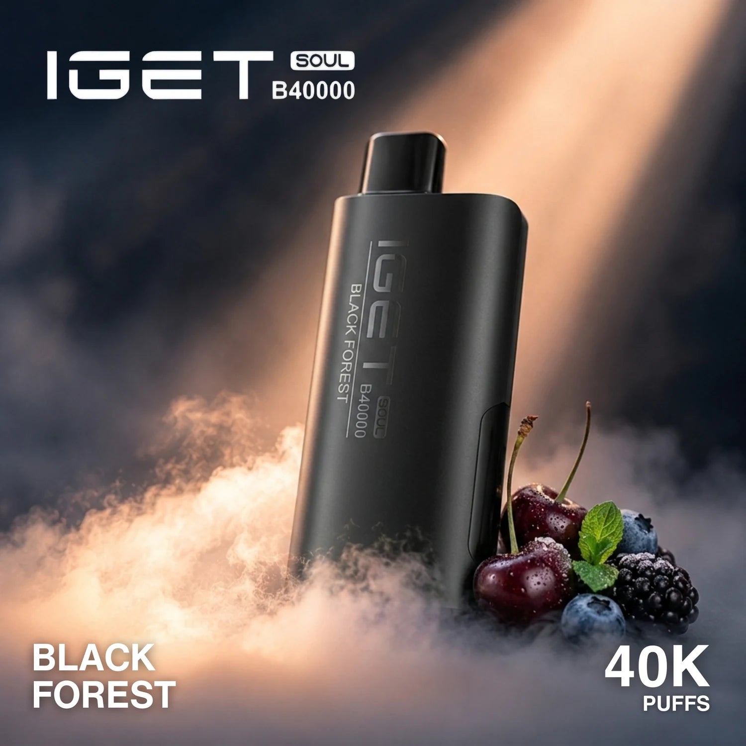 IGET Soul B40000 disposable vape - Black Forest flavour