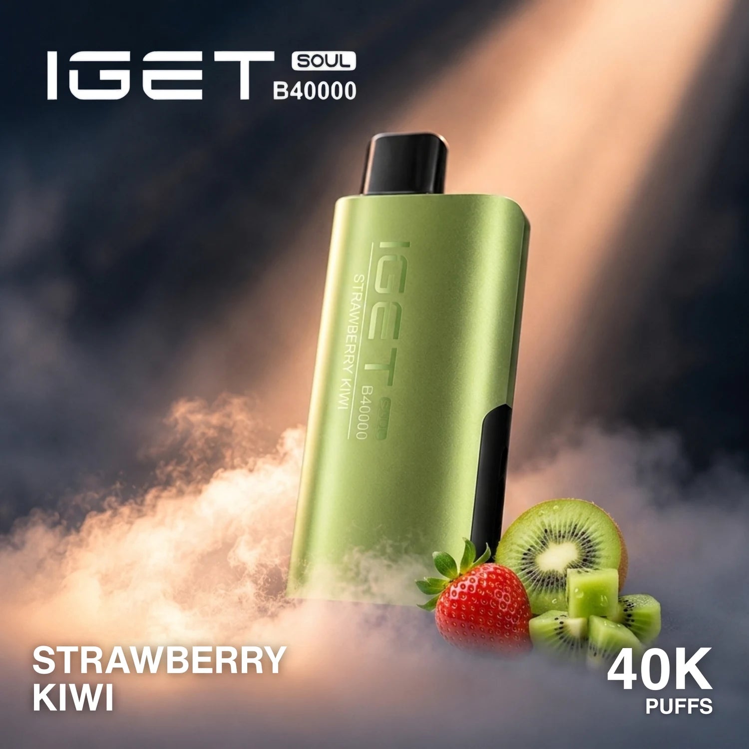 IGET Soul B40000 disposable vape - Strawberry Kiwi flavour