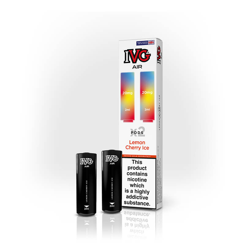 IVG Air Lemon Cherry Ice Prefilled Vape Pods - 20mg