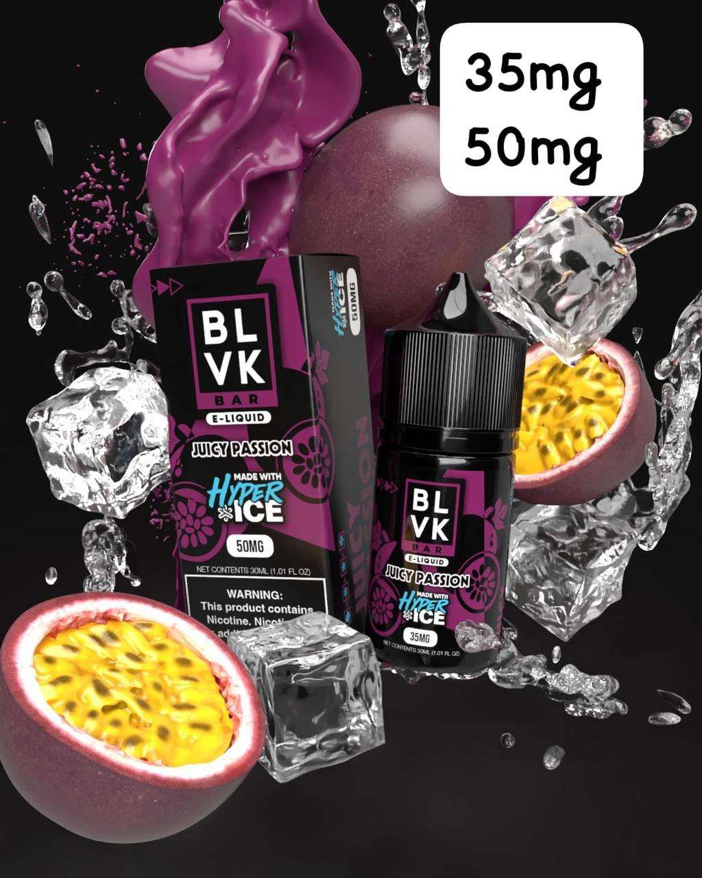 Juicy Passion Ice - BLVK Tobacco | 30ml Vape Juice | 35MG 50MG