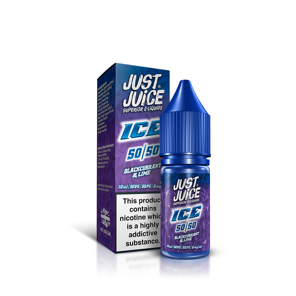 Just Juice Blackcurrant & Lime Ice 10ml 50/50 E-Liquid