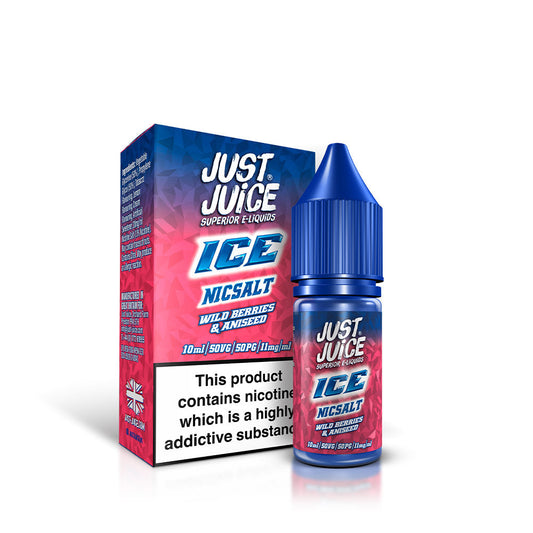 Just Juice Wild Berries & Aniseed Ice 10ml Nic Salts E-Liquid