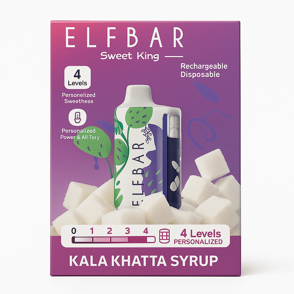 Elfbar Sweet King 30K Disposable Vape – 30,000 Puffs Rechargeable Vape with Adjustable Sweetness, Mesh Coil & Smart Display