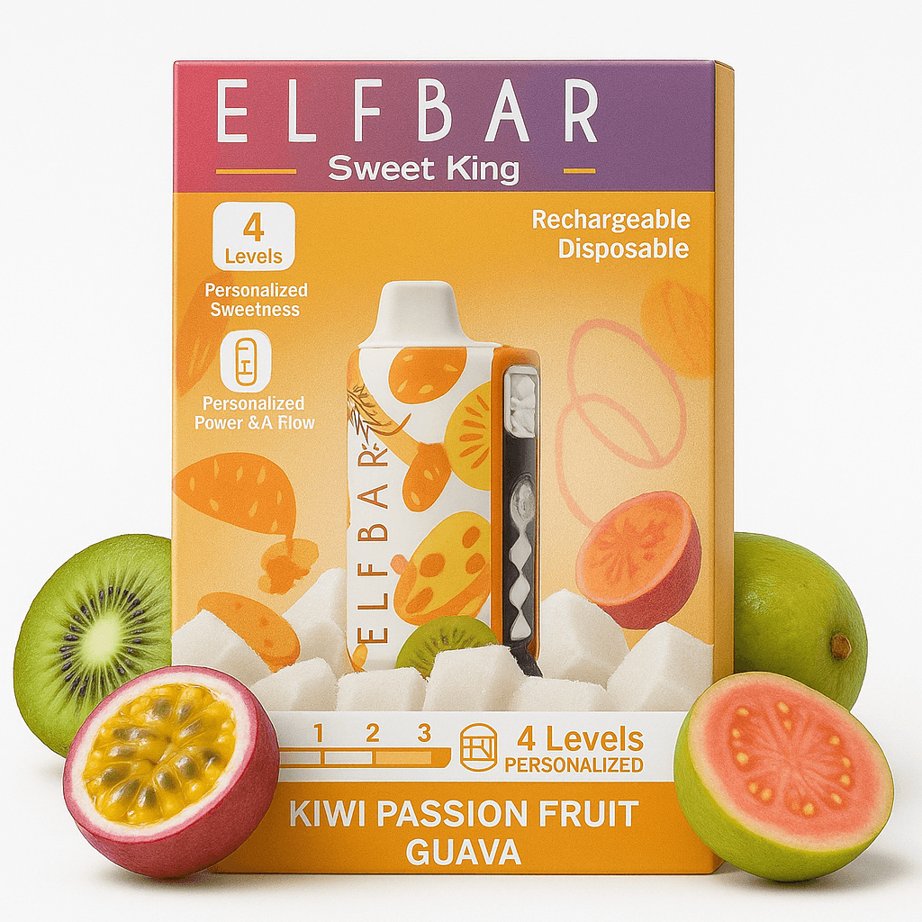 Elfbar Sweet King 30K Disposable Vape – 30,000 Puffs Rechargeable Vape with Adjustable Sweetness, Mesh Coil & Smart Display