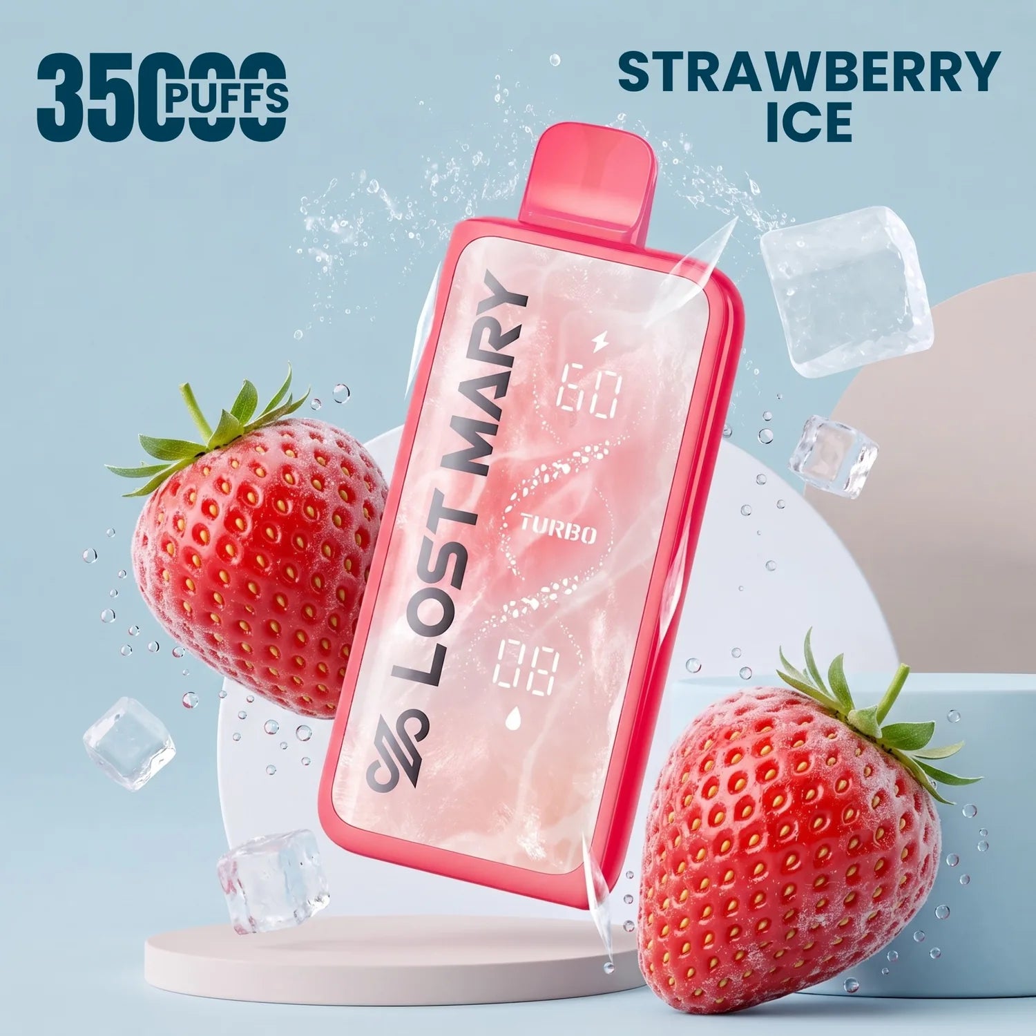 LostMary MT35000 disposable vape - Strawberry Ice flavour