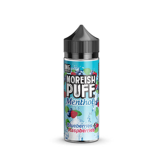Moreish Puff Menthol Blueberries & Raspberry 100ml Shortfill E-Liquid
