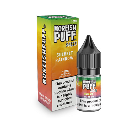 Moreish Puff Sherbet Rainbow Nic Salt E-Liquid