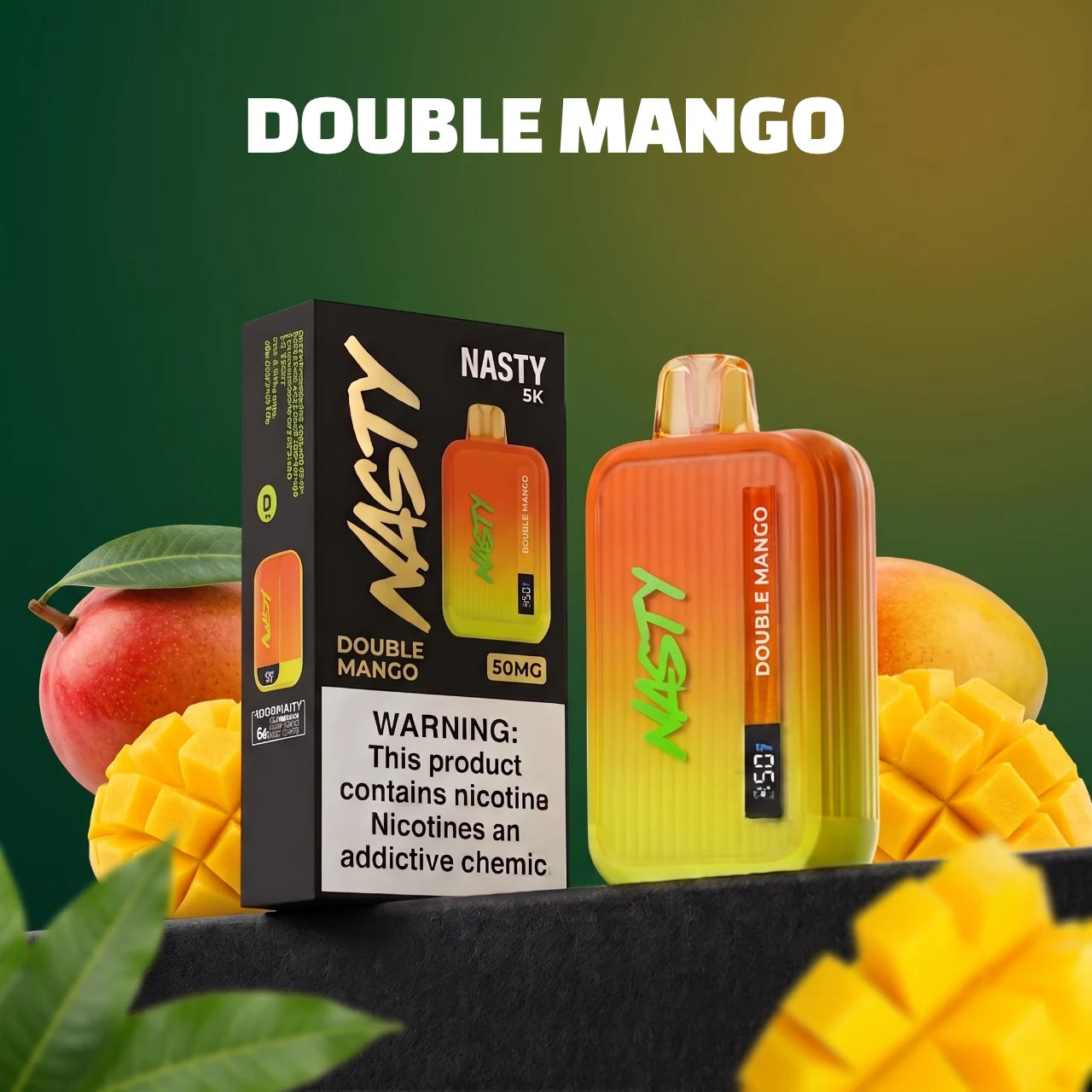Nasty Bar - 8500 disposable vape - Double Mango flavour