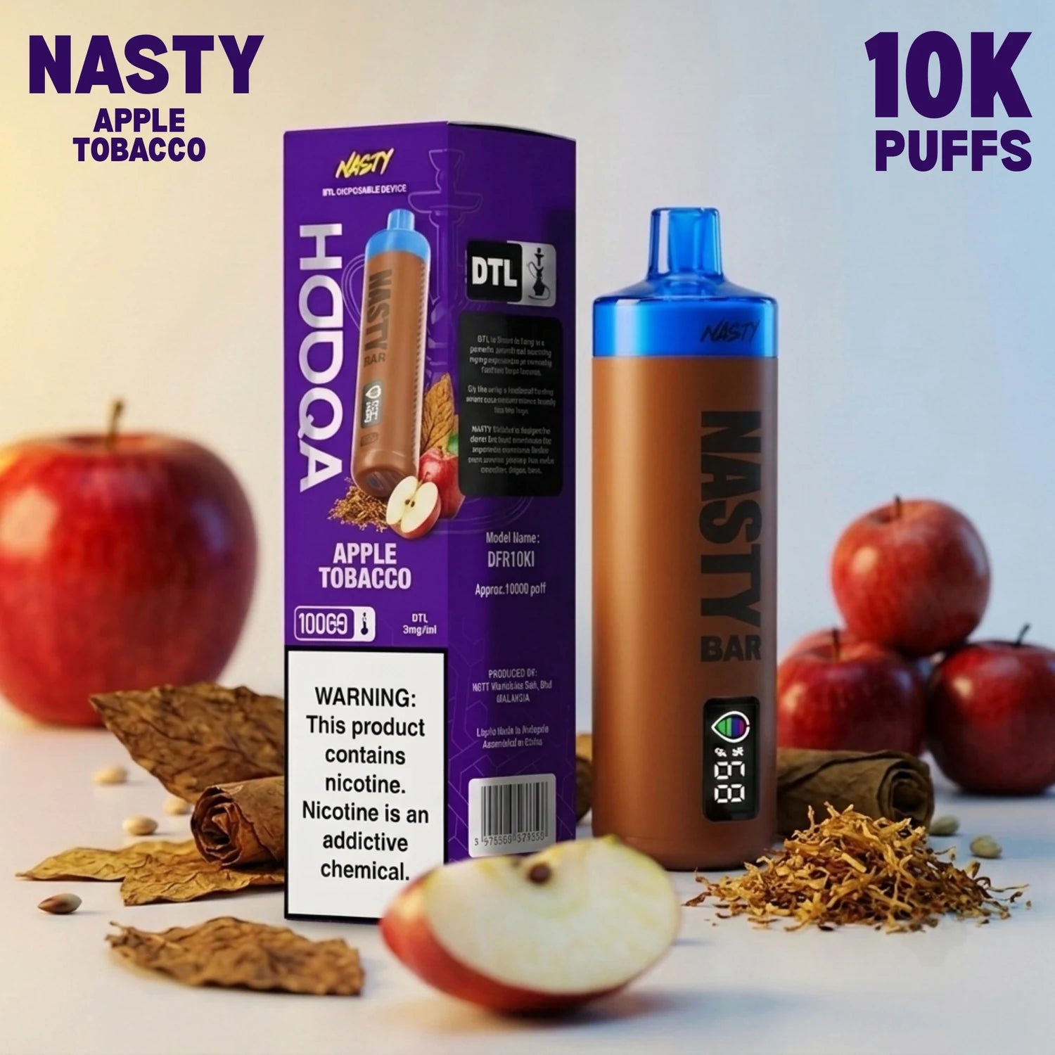 Nasty Bar HooQa - 10000 disposable vape - Shisha Guava flavour