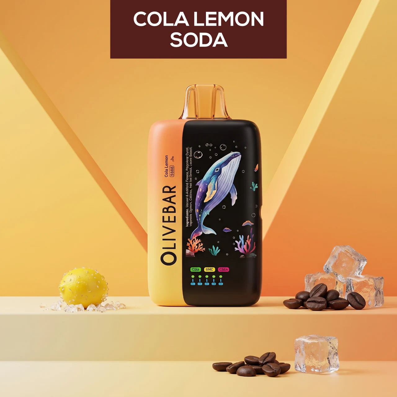 Olivebar Ocean 60000 disposable vape - Cola Lemon flavour