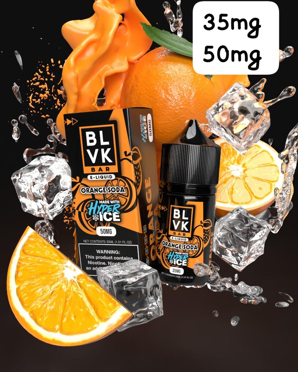 Orange Soda Ice Vape Juice 30ml 35MG / 50MG | Premium Nic Salt | Vape Billiorsonn