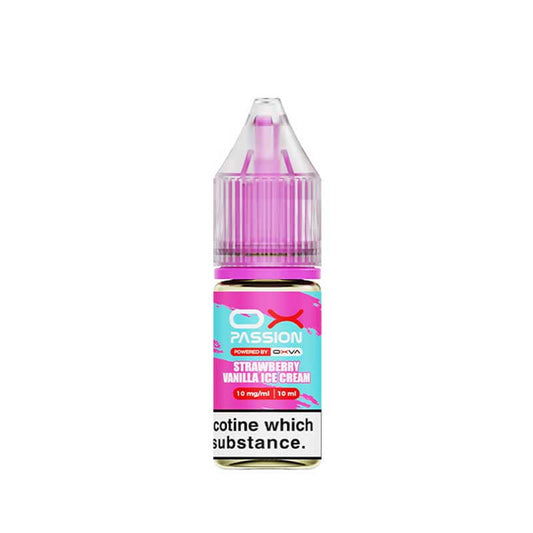 Ox Passion Strawberry Vanilla Ice Cream Nic Salts E-Liquid 10ml