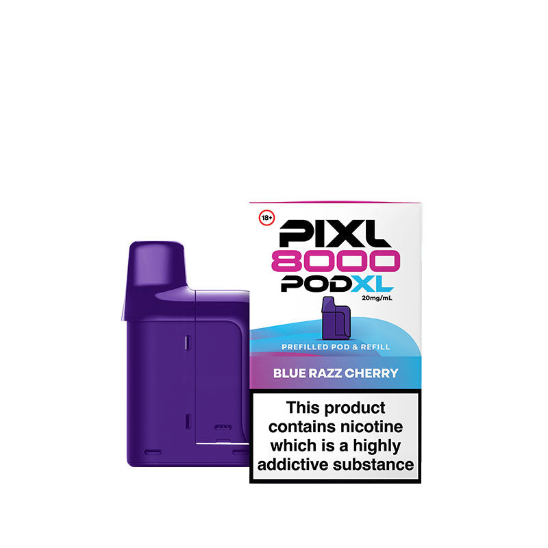 PIXL 8000 Blue Razz Cherry Prefilled Pod + Refill