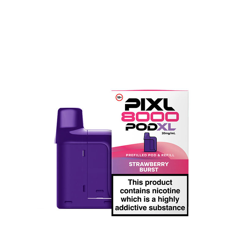 PIXL 8000 Strawberry Burst Prefilled Pod + Refill
