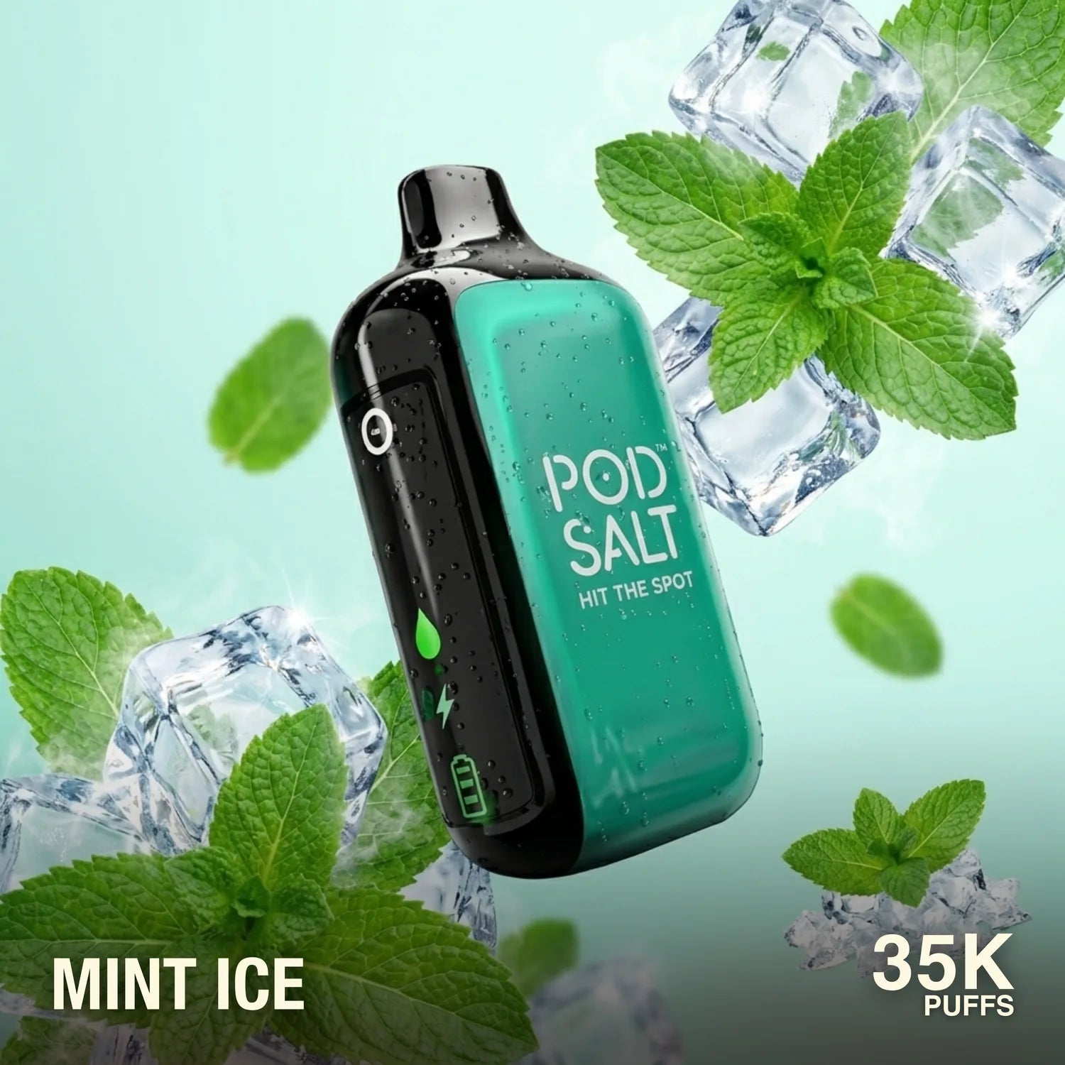 Pod Salt Hit The Spot 35000 disposable vape - Mint Ice flavour