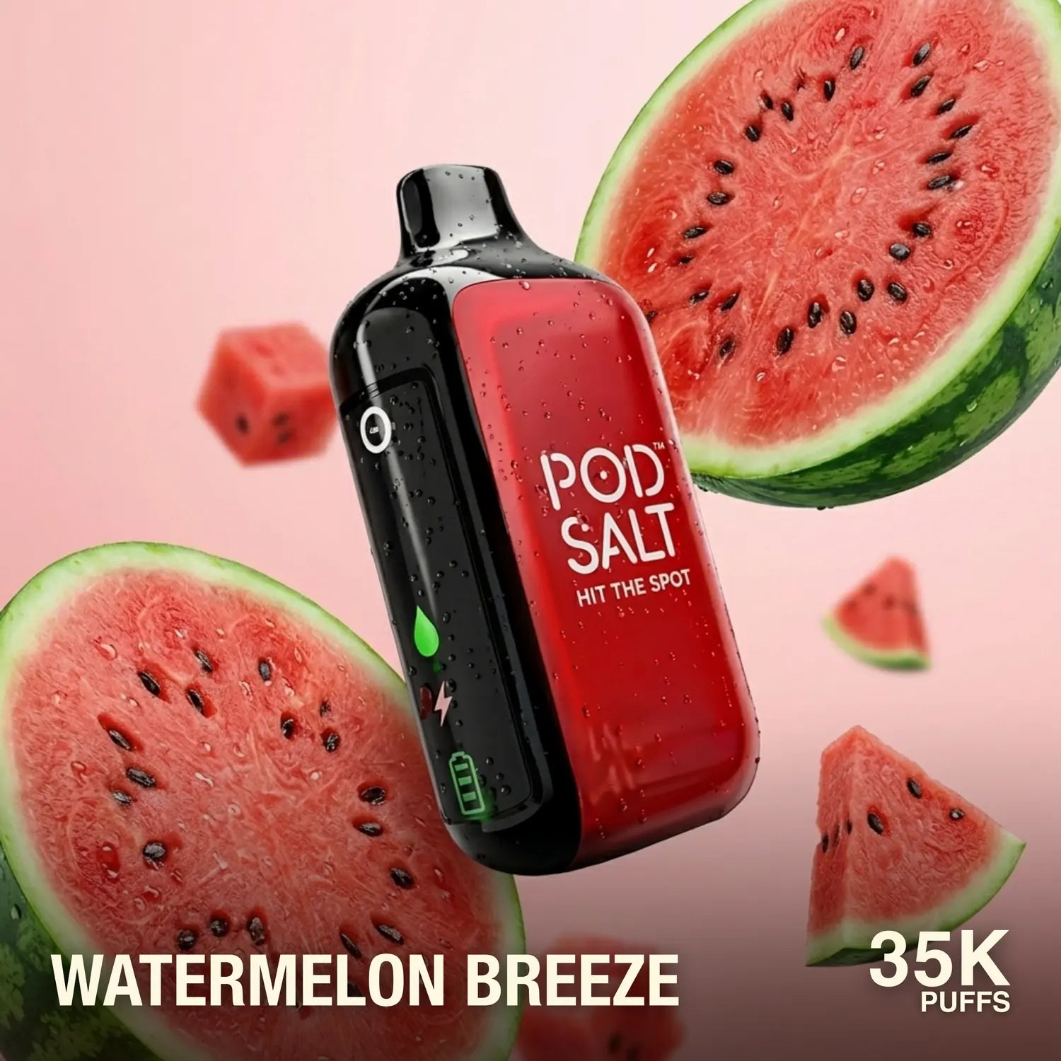 Pod Salt Hit The Spot 35000 disposable vape - Watermelon Breeze flavour