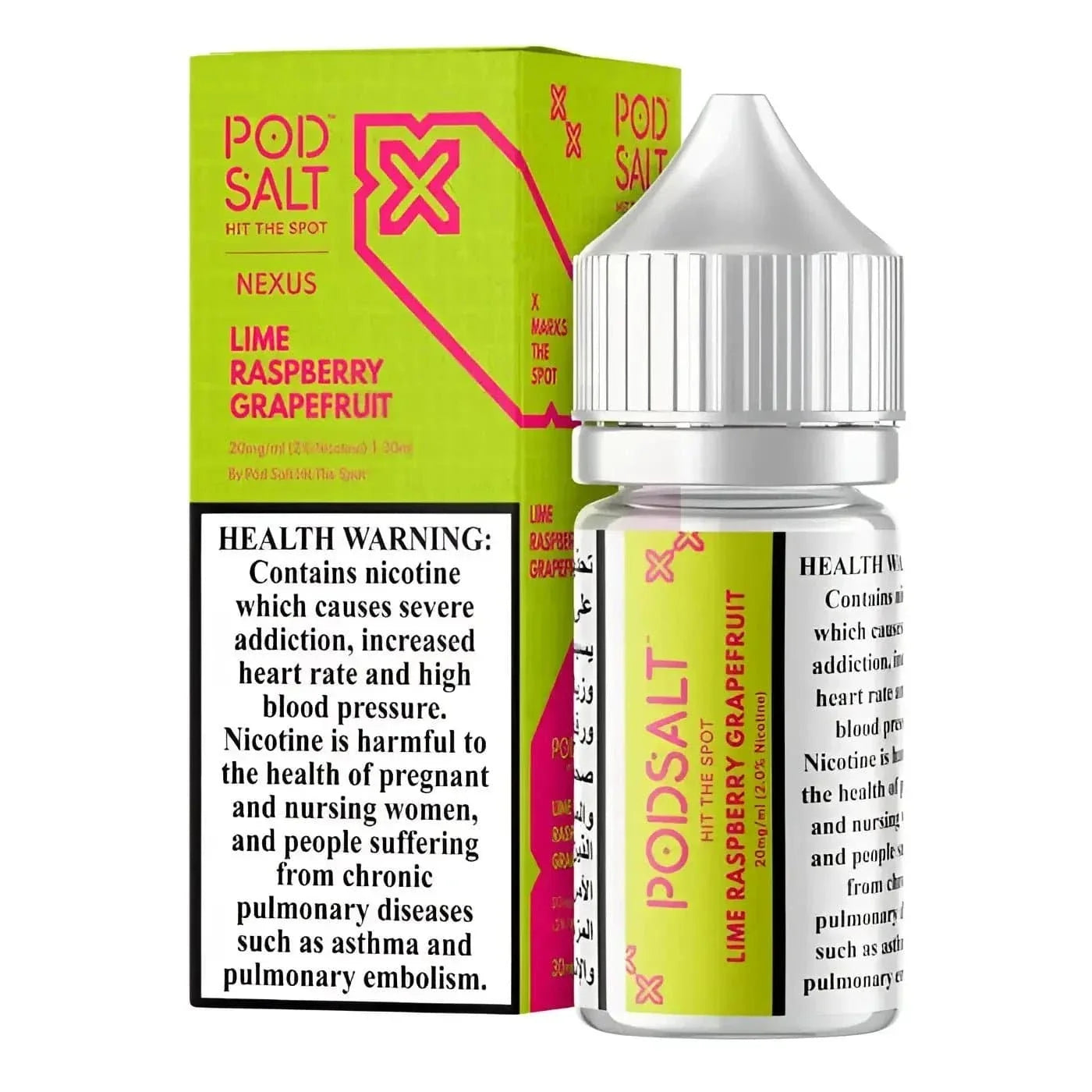 Pod Salt Nexus Lime Raspberry Grapefruit 30ml Nic Salt Vape