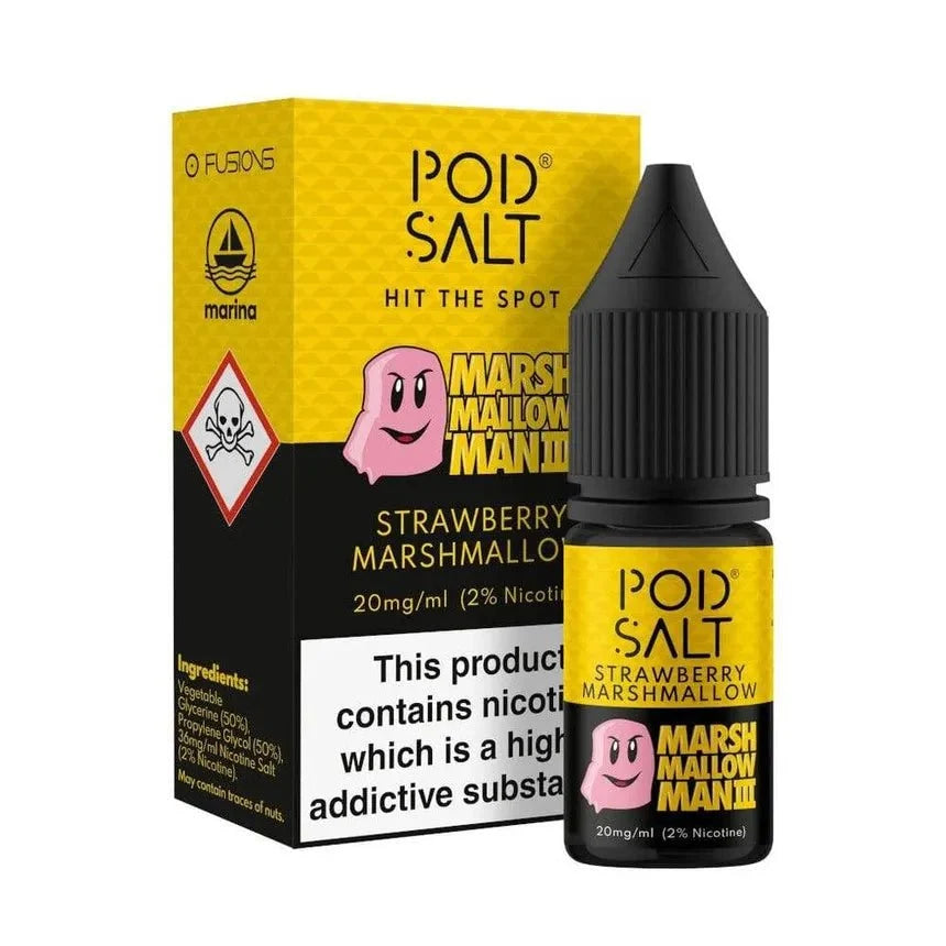 Pod Salt Strawberry Marshmallow 30ml (25mg/50mg) India